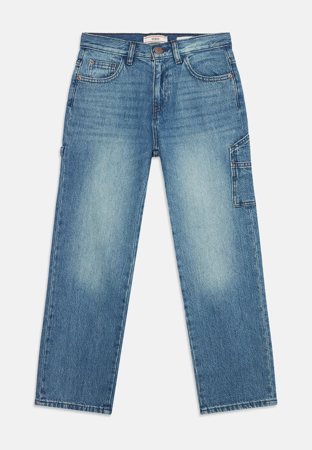 Унисекс джинсы свободного кроя для работы в непринужденной обстановке Guess, Vintage Worn Blue
