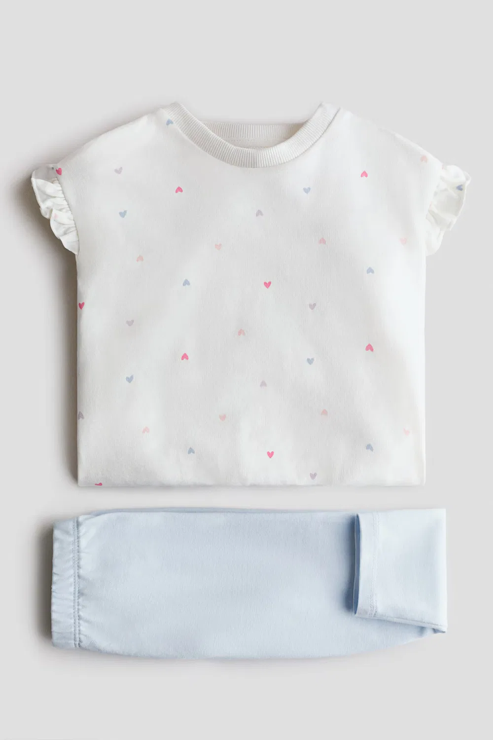 Комплект из двух предметов: толстовка и леггинсы H&M, Hellblau/Herzen — фото 2