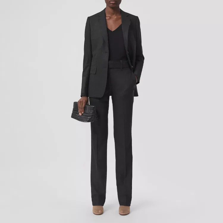 Брюки Burberry Casual Pants, женские, серый уголь — фото 3