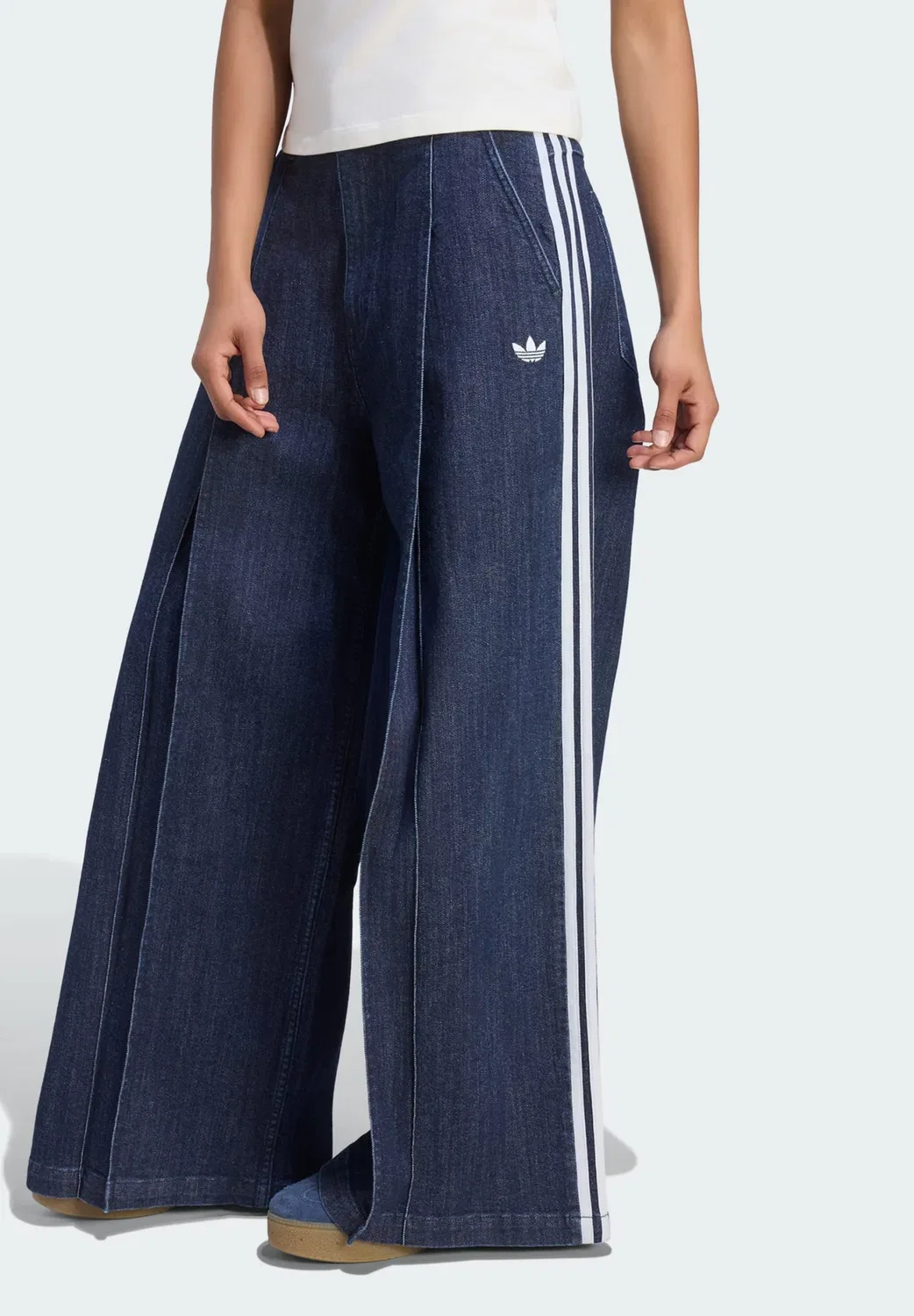 Широкие ноги Adidas Originals, Indigo Denim