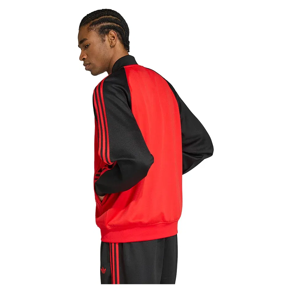 Толстовка на молнии Loose Track Adidas Originals, красный — фото 2