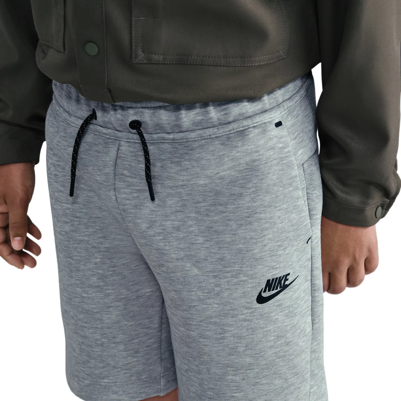 Шорты для мальчиков NSW Tech Fleece Nike, серый/черный