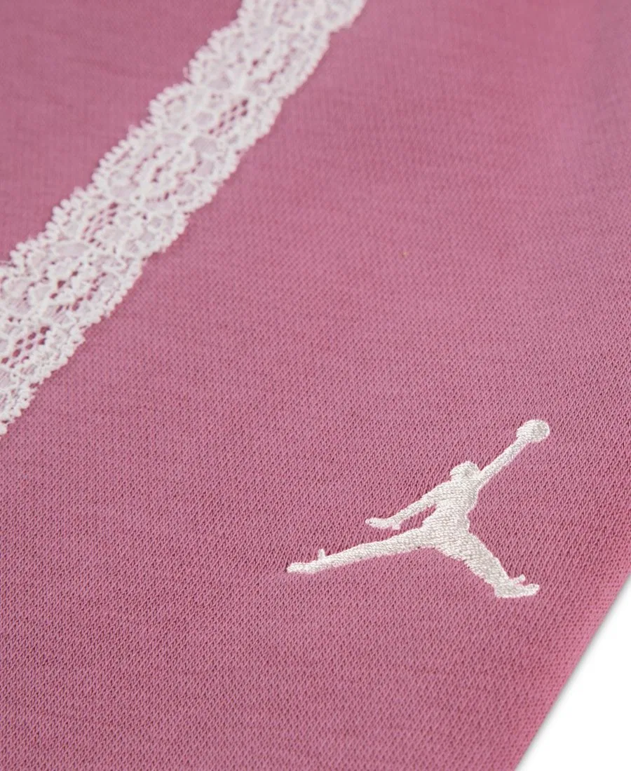 Спортивные брюки с эластичным поясом и шнурком, модель Allstar Fleece Drawcord Pant Jordan, Desert Berry — фото 3
