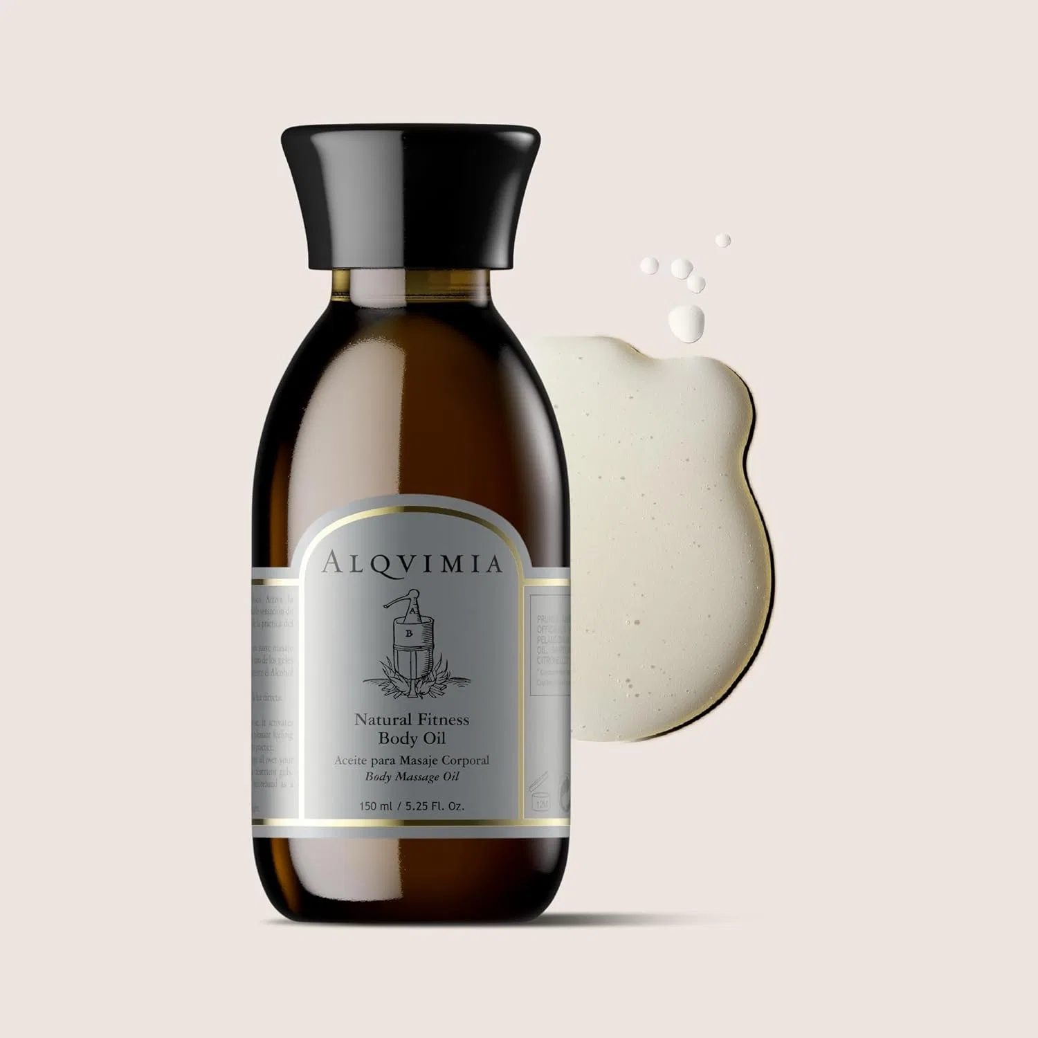 Масло для тела Alqvimia Natural Fitness Body Oil, 150 мл, Миндаль — фото 2