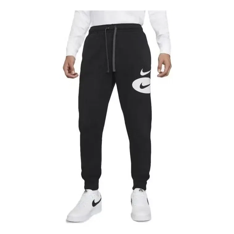 Штаны из флиса с логотипом Swoosh League Nike, черный