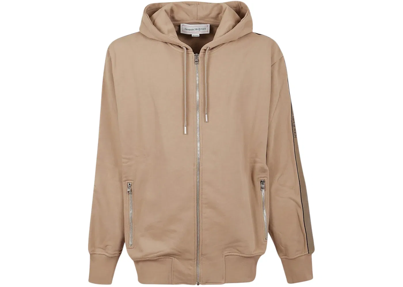 Мужская худи с принтом Alexander McQueen, Beige