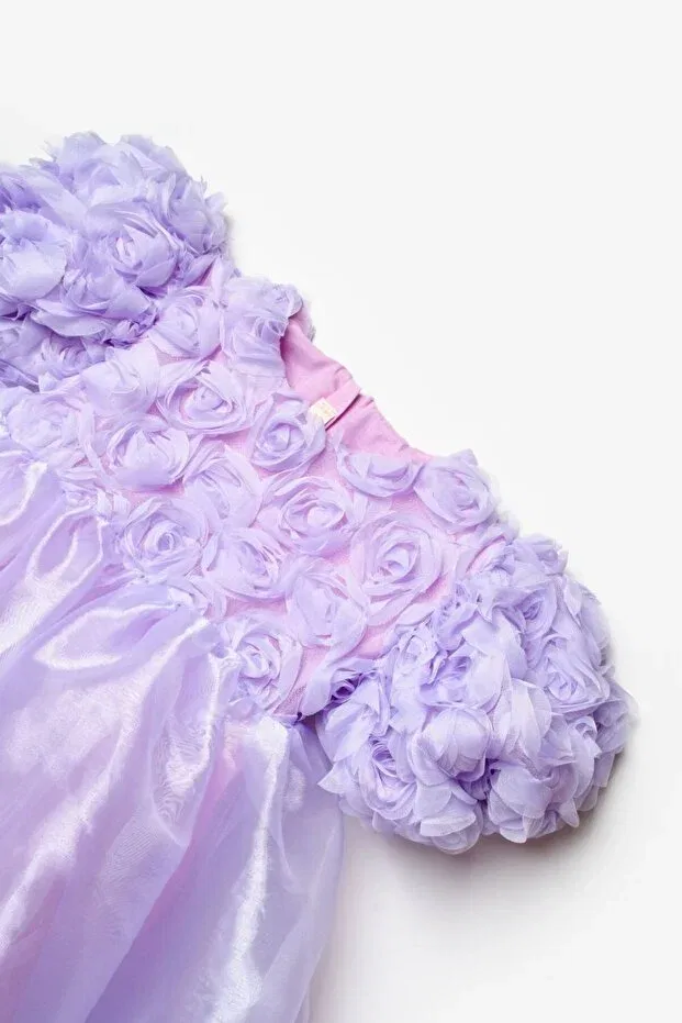 Детское платье для девочек с принтом Fallon Le Mabelle, Lilac — фото 4
