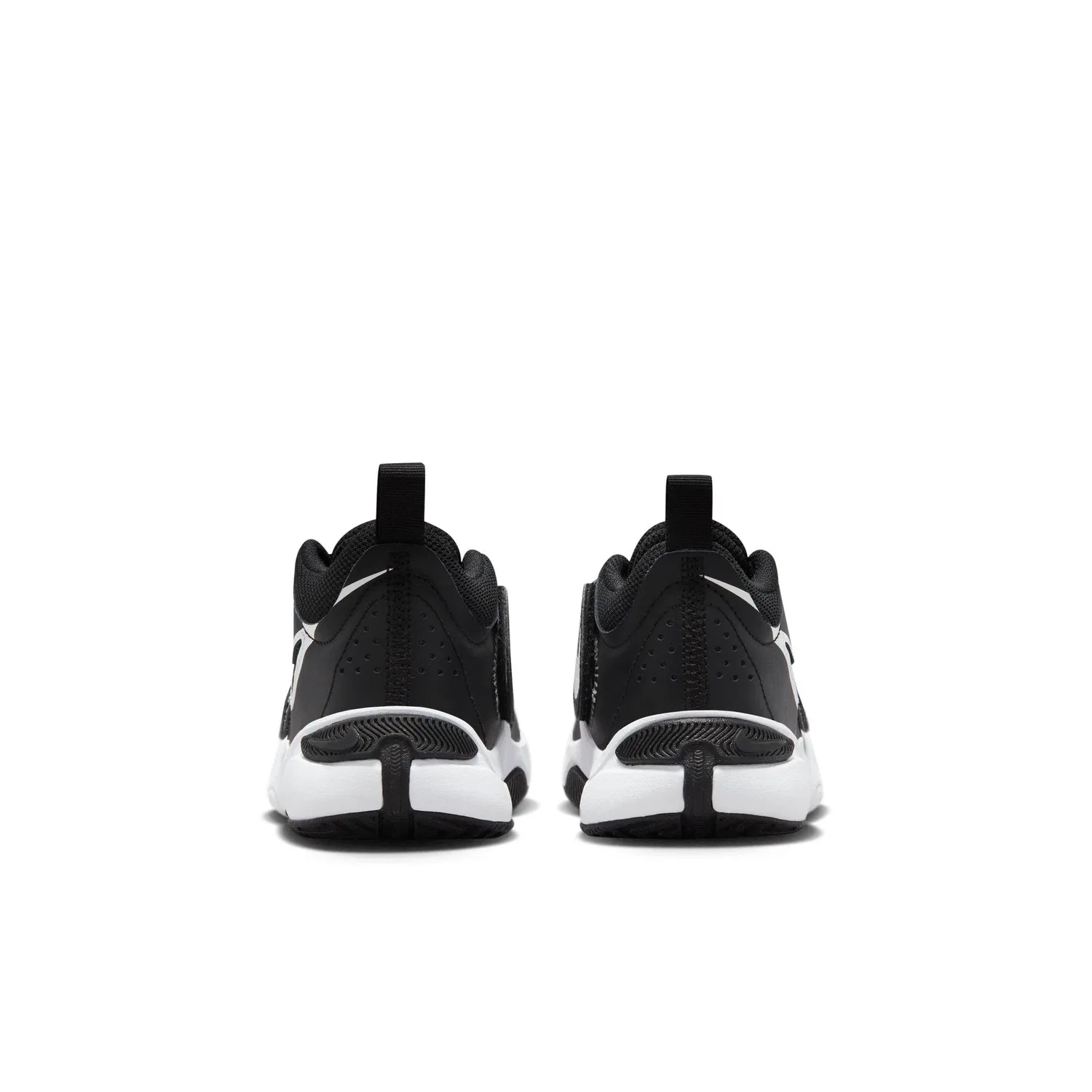 Детские кроссовки для мальчиков с закрытым носком NIKE Team Hustle D 11 NIKE, Black White Black — фото 4