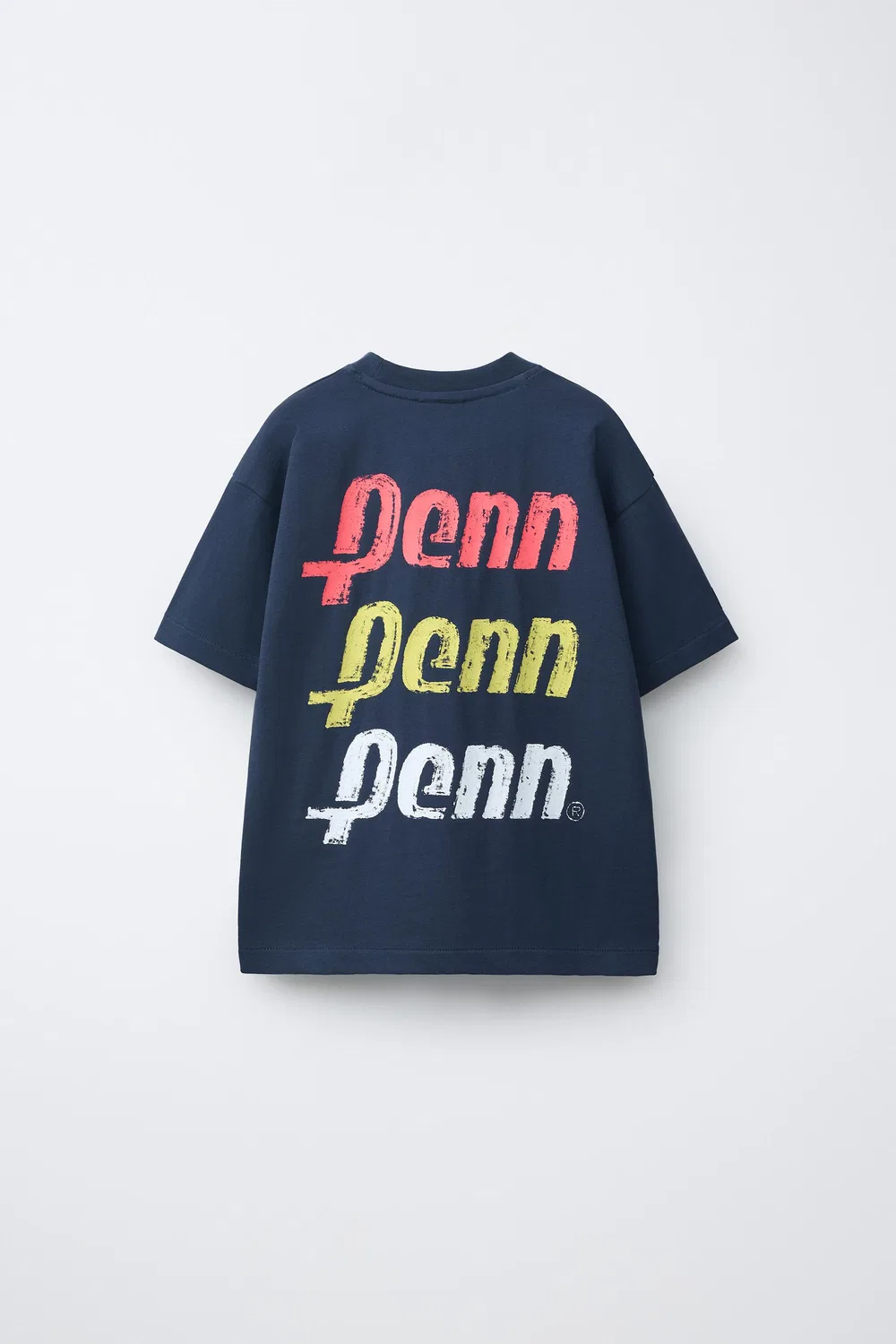 Футболка с принтом PENN ZARA, Navy Blue — фото 2