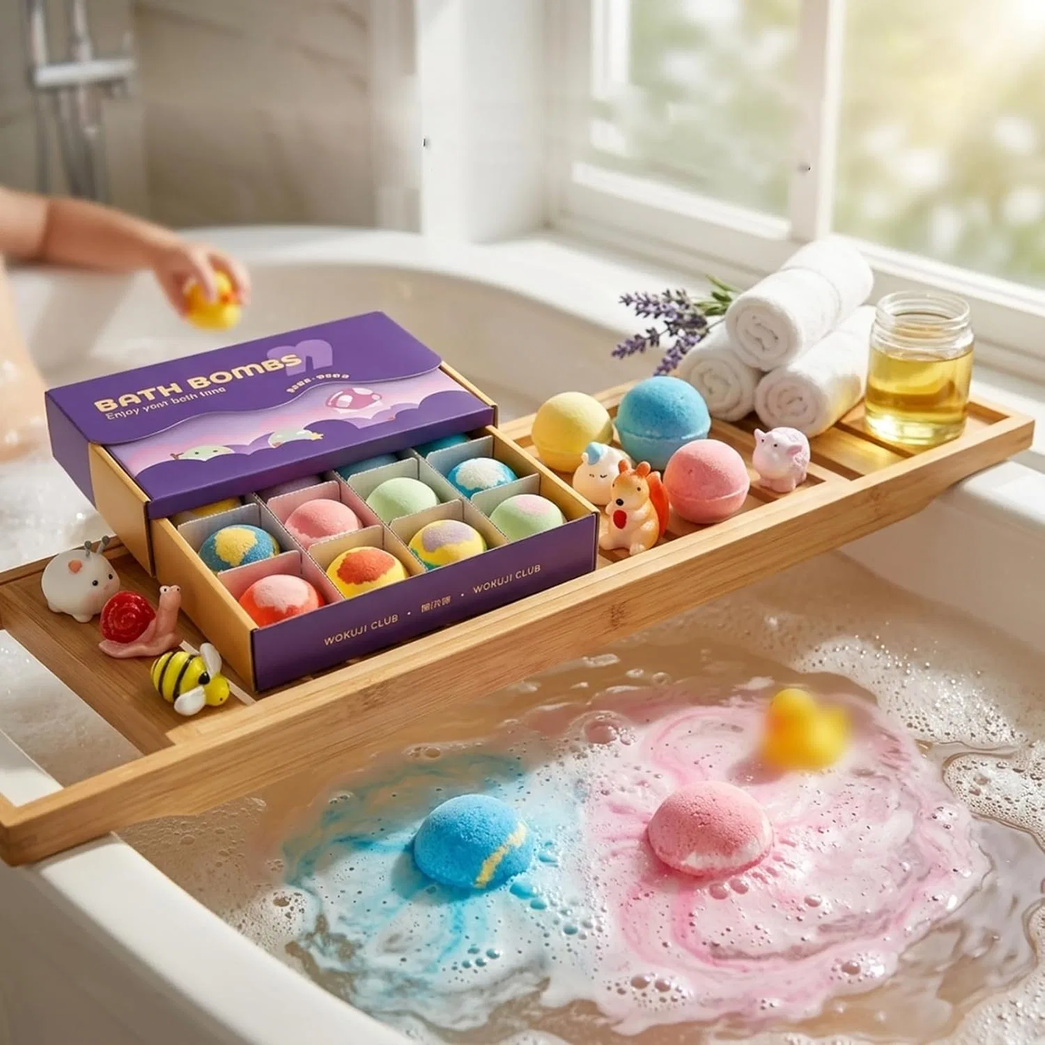 Набор бомбочек для ванны с игрушкой внутри, Obelunrp, 12 шт, 60 г, Marinefigur — фото 3
