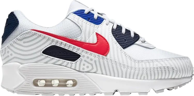 

Кроссовки Nike Air Max 90 GS 'Euro Tour', белый