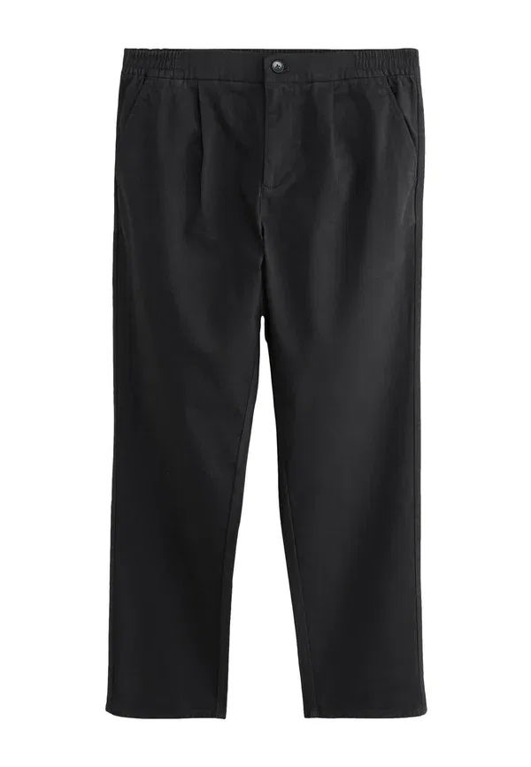 Брюки из хлопка с эластаном Regular fit stretch chinos Next black, черный — фото 2