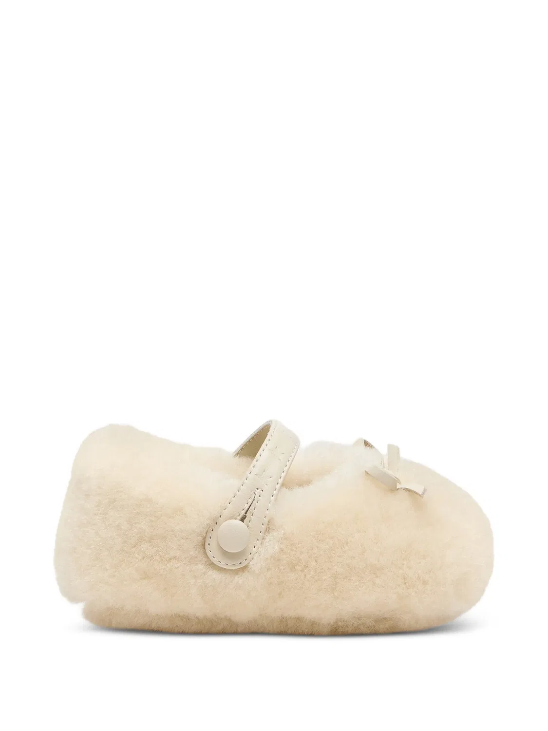 Балетки Sofi из овчины Golden Goose Kids, нейтральные цвета — фото 2