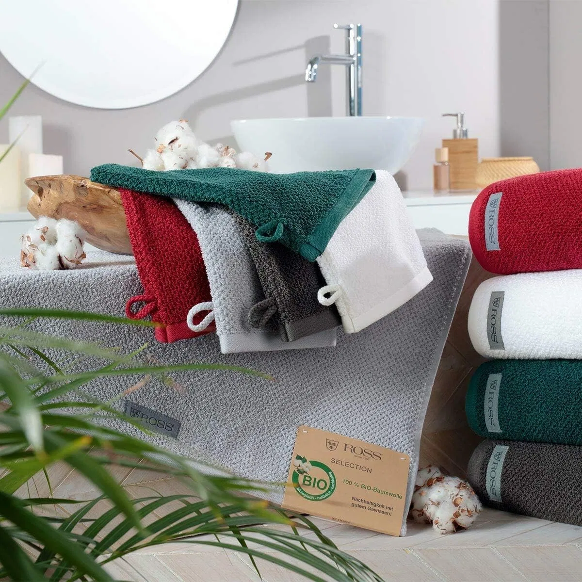 Мочалка для умывания Ross Organic Cotton 16x22 см, Natural Sand — фото 4