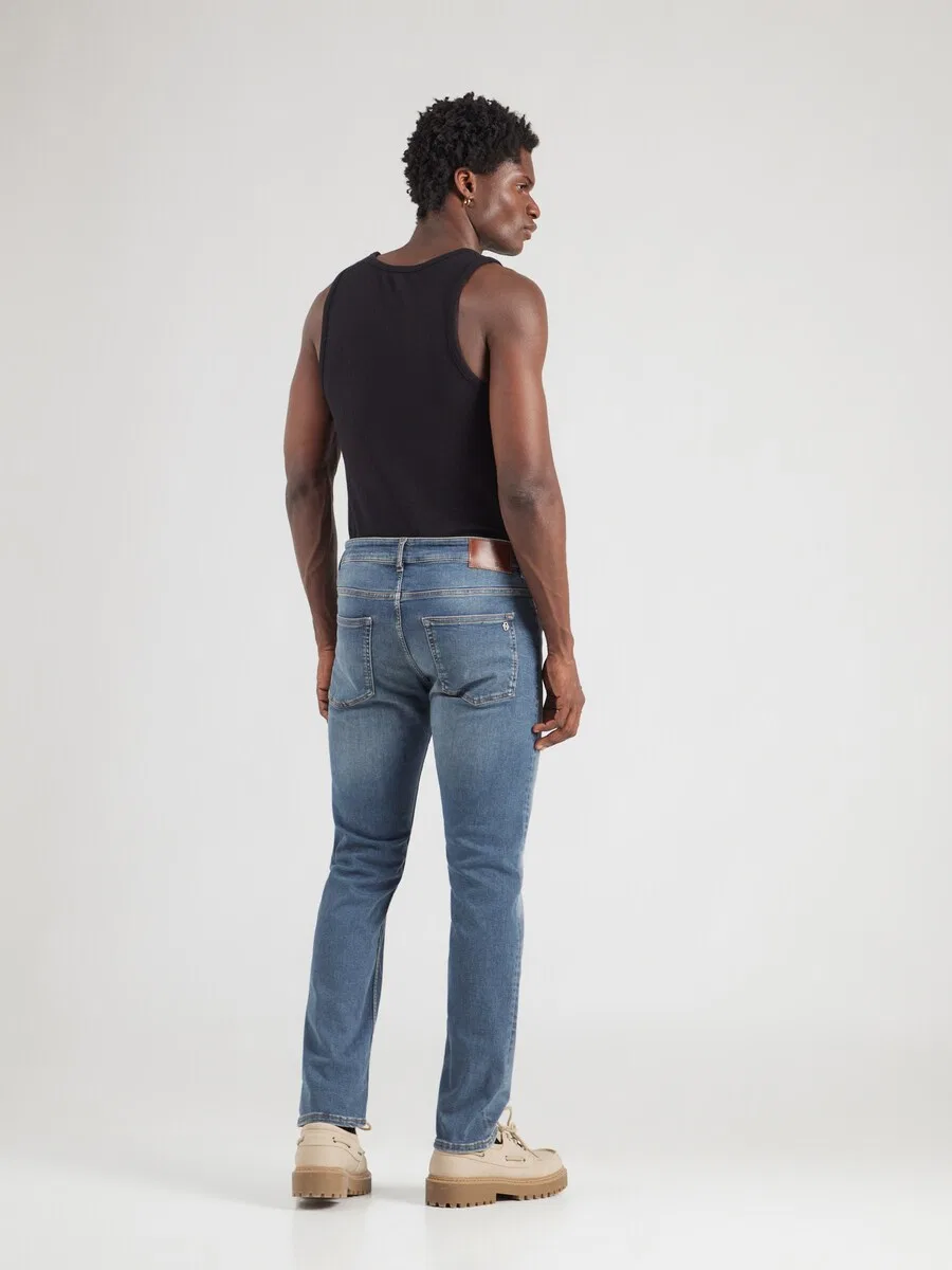 Джинсы BOSS Slim fit 'DELAWARE' синего цвета — фото 4