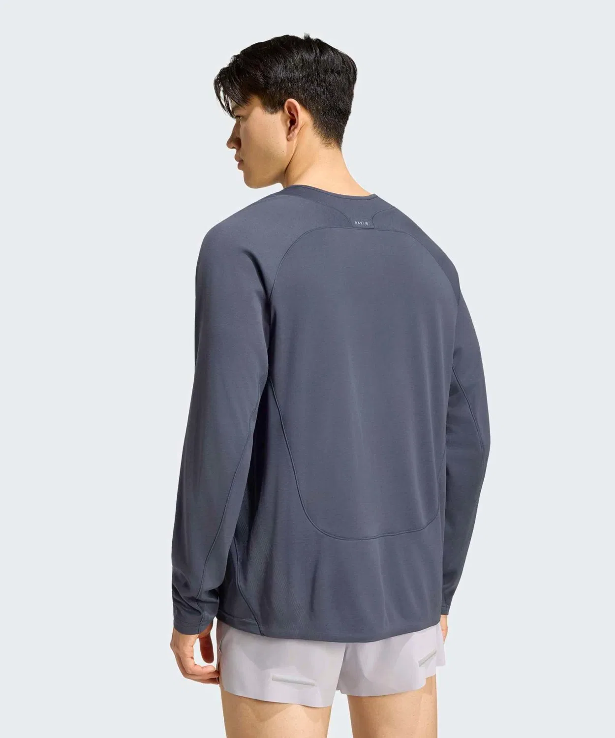 Мужская футболка с длинным рукавом модель Run Adidas, Grey — фото 2