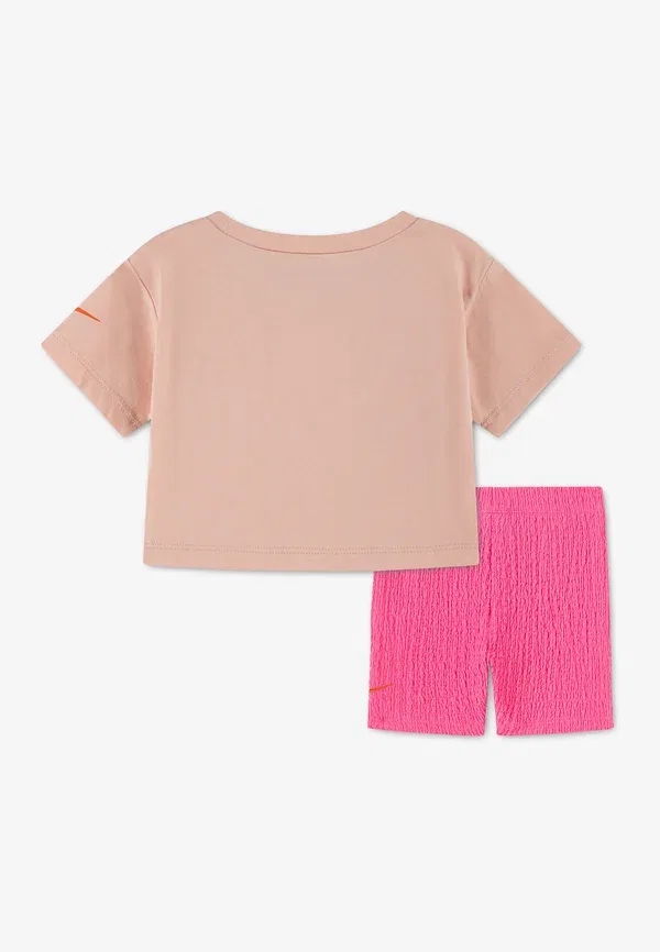 Комплект из футболки и шорт с принтом, Jersey, Bold play bike set, Nike Sportswear, Pink Glow, розовый — фото 2