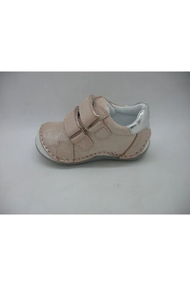 Детские кожаные ортопедические туфли для первых шагов Toddler, Pink — фото 4