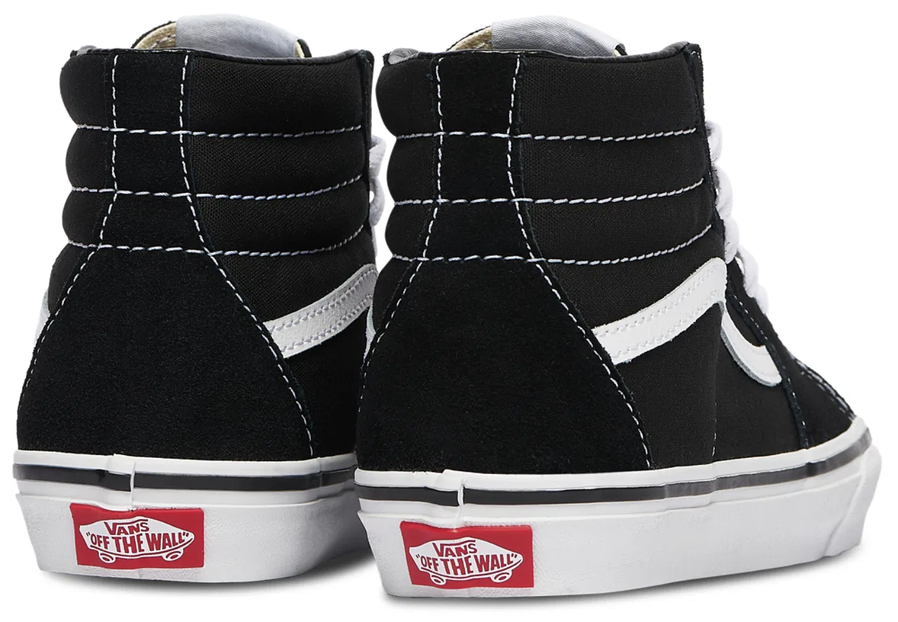 Кроссовки для мальчиков Vans SK8 Hi, белый/черный — фото 3