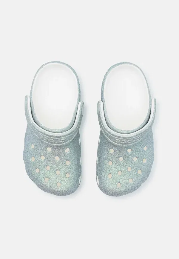 Классические мюли с переливающимся блеском Crocs, белый — фото 4