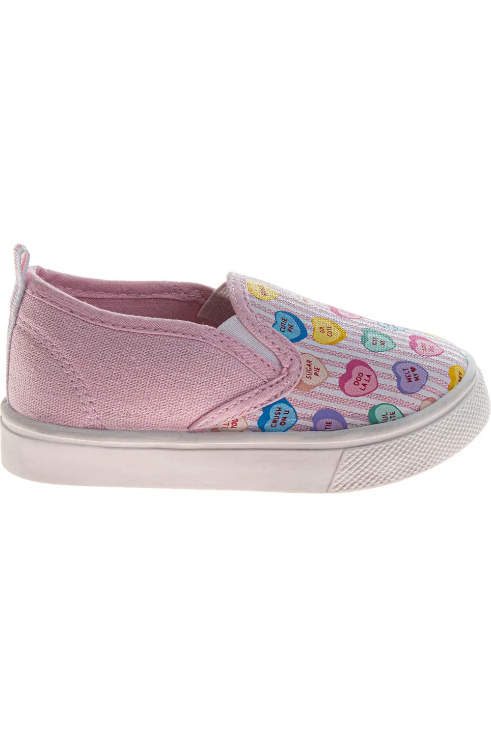 Тапочки детские с принтом сердца SweetHearts, Lilac Multi — фото 2