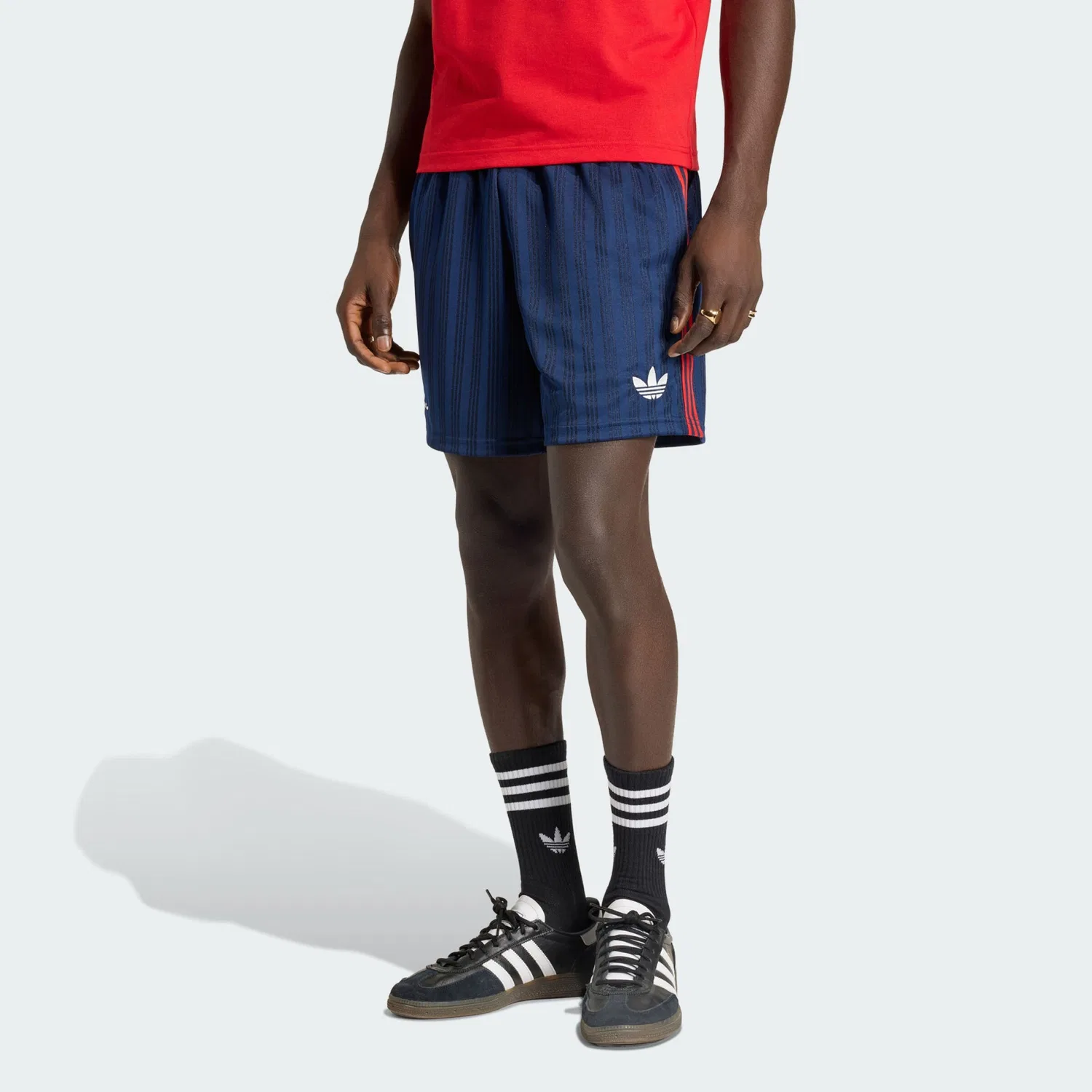 Спортивные шорты Adidas Performance свободного кроя Arsenal FC Originals в темно-синем цвете — фото 2