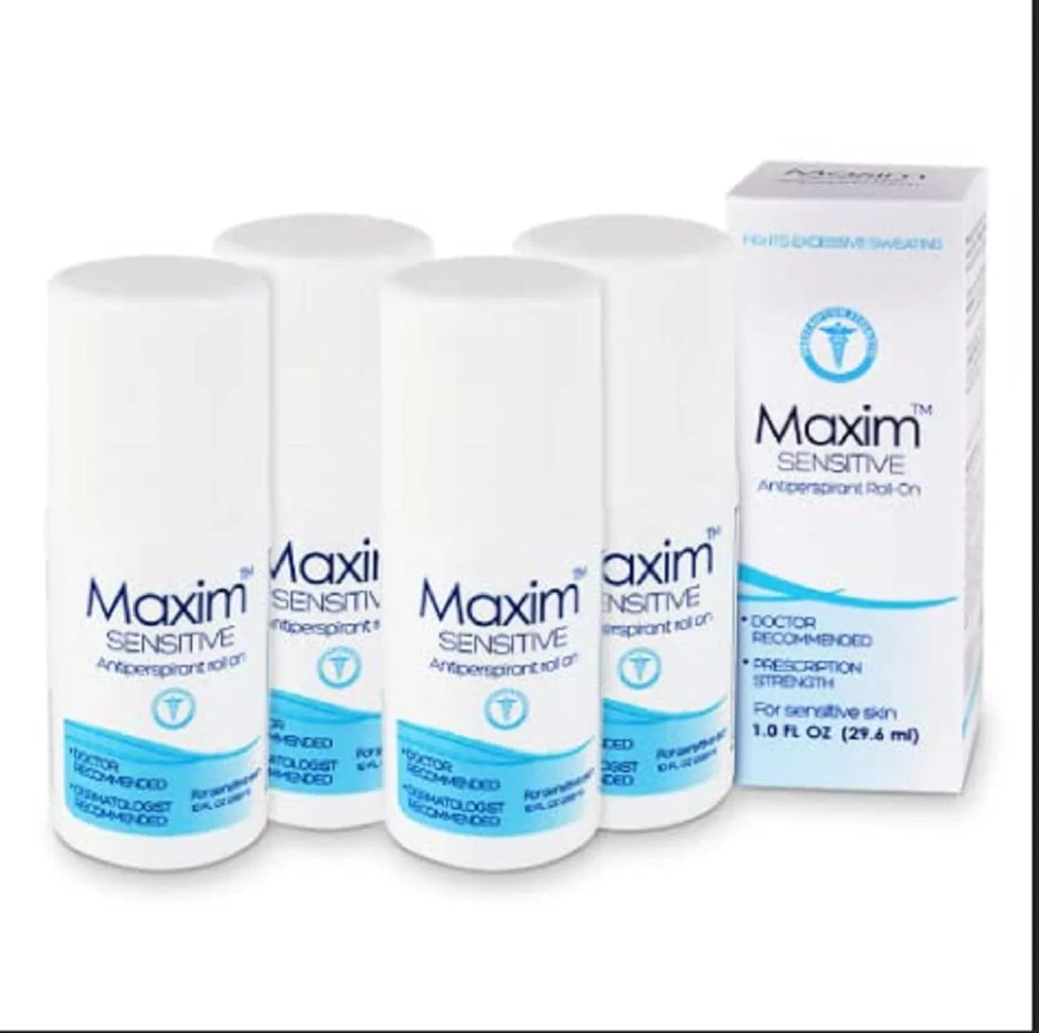 Дезодорант-антиперспирант клинической силы Maxim Sensitive, набор 4 шт, 118 мл, Fresh Maxim Antiperspirant