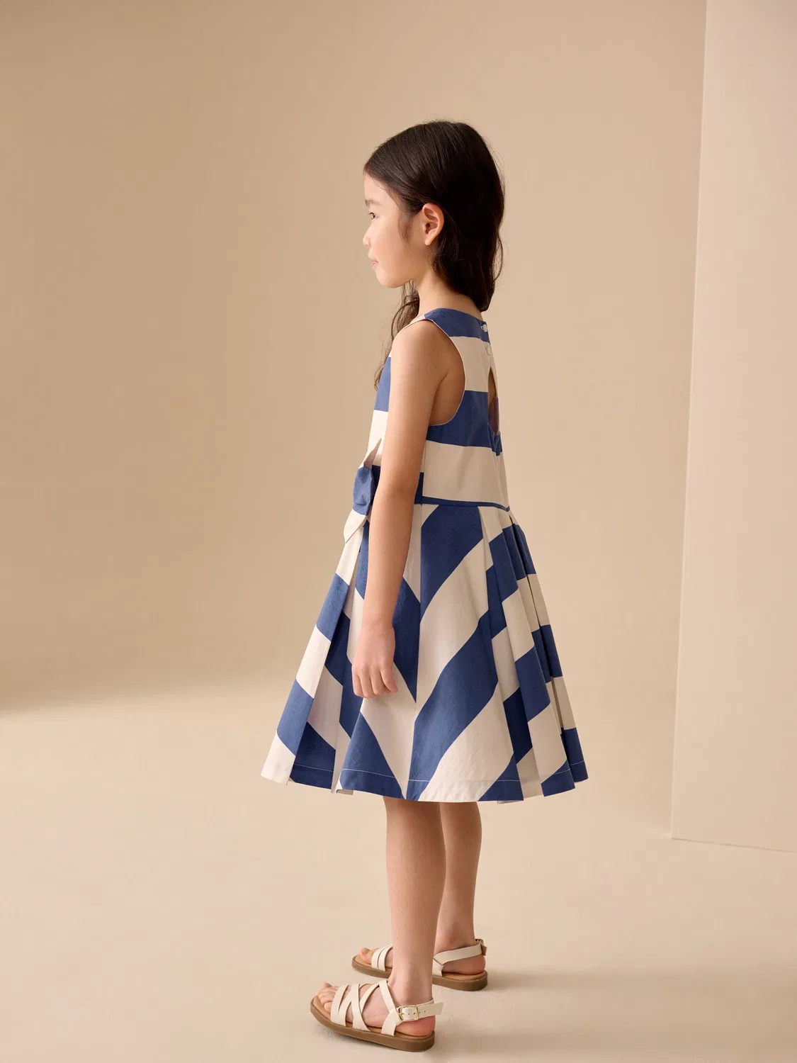 Платье для особых случаев Blue Stripe Bow Next, синий — фото 2