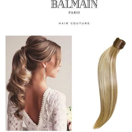 Подиумный хвост 55 см. Прямые волосы, Memoryhair, цвет Sydney, смесь теплых коричневых тонов Balmain — фото 3