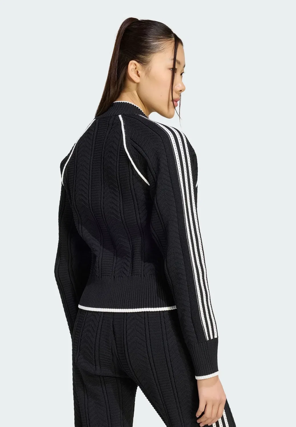 Спортивная куртка SST - куртка-бомбер Adidas Originals, Black Cloud White — фото 2