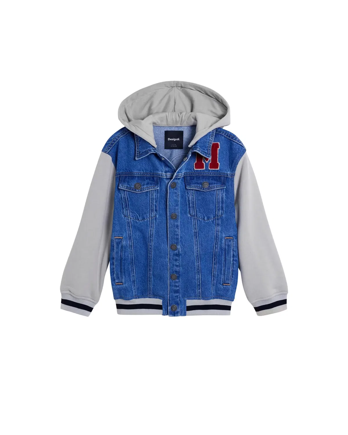 Детская куртка для мальчиков с вышивкой Mickey Mouse Desigual, Azul / Gris
