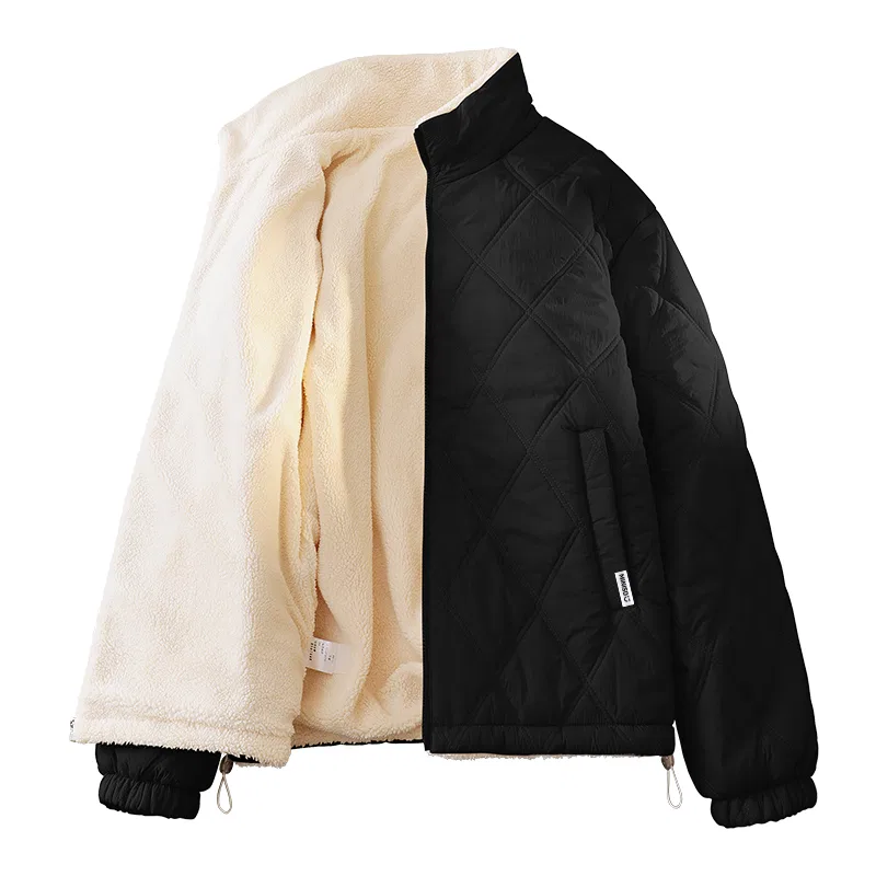 Утепленная куртка пуховик детская Khaki MINISO, Thickened Sherpa — фото 3