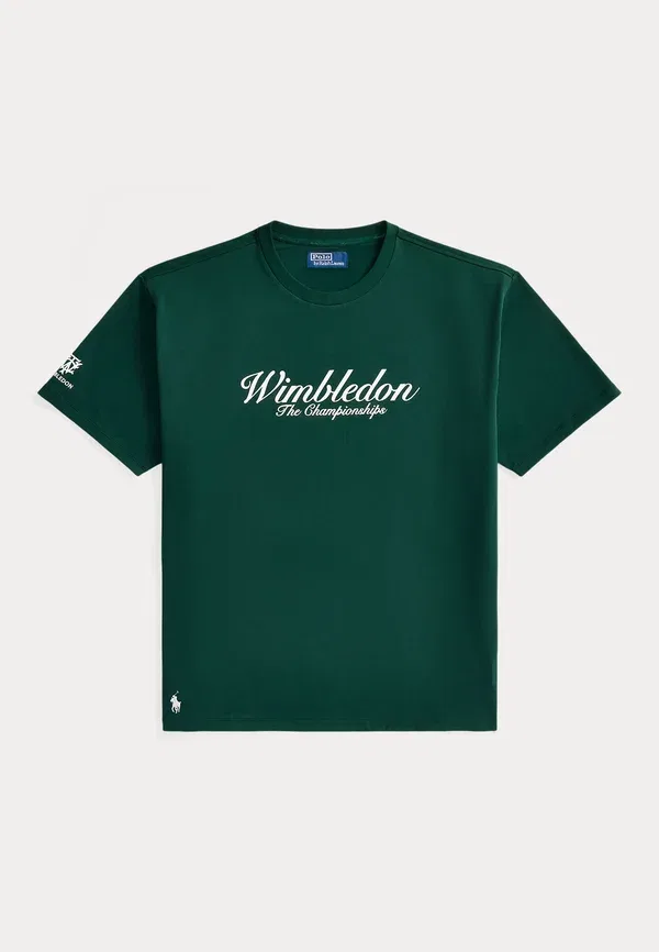 Футболка с круглым вырезом Wimbledon big fit graphic t-shirt Polo Ralph Lauren Moss Agate — фото 4