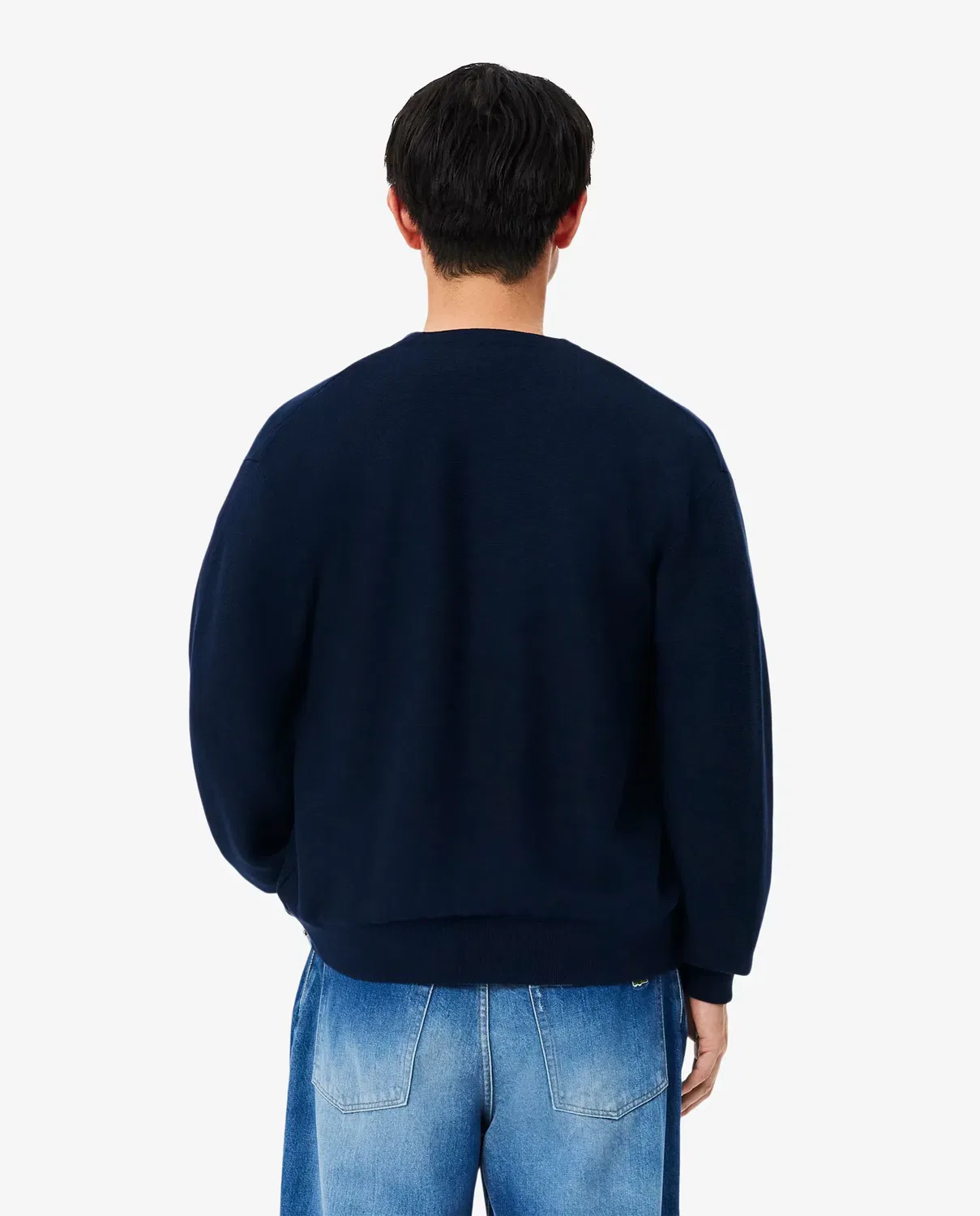 Кардиган мужской Lacoste, из органического хлопка, Azul Marino — фото 2