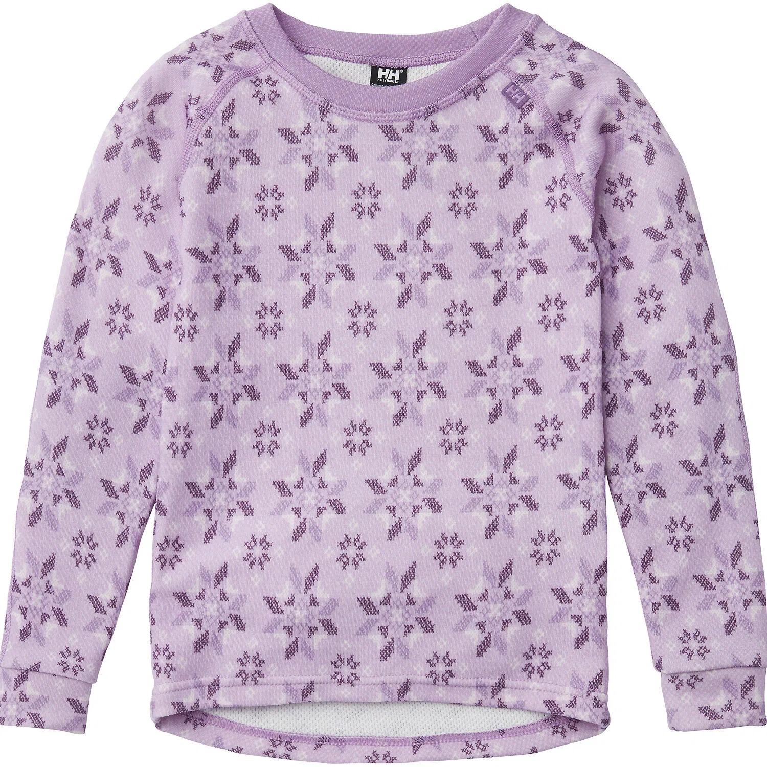 Детское термобелье HH Graphic Lifamerino Set, Helly Hansen, Violett Schwarz — фото 2