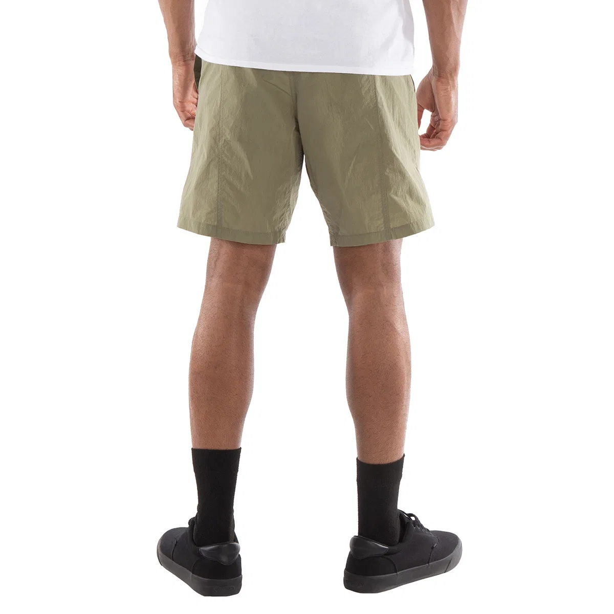 Плавки из нейлона с канвасом Nylon Canvas Swim Shorts Ami Paris, Green — фото 4