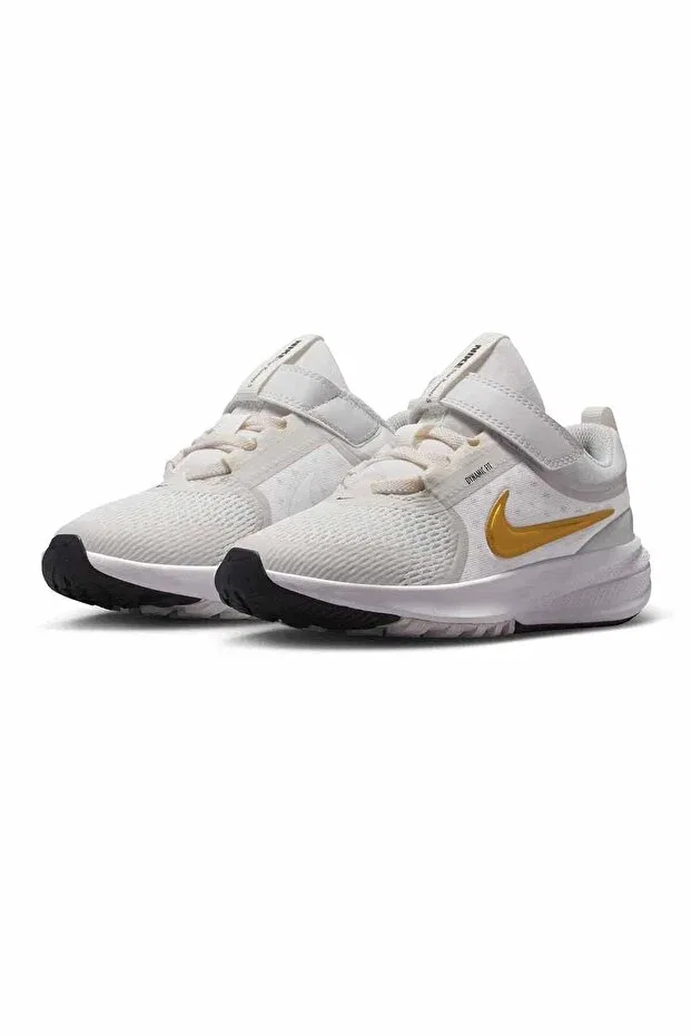 Детские кроссовки для девочек с шнуровкой Star Runner 5 Nike, White2w — фото 4