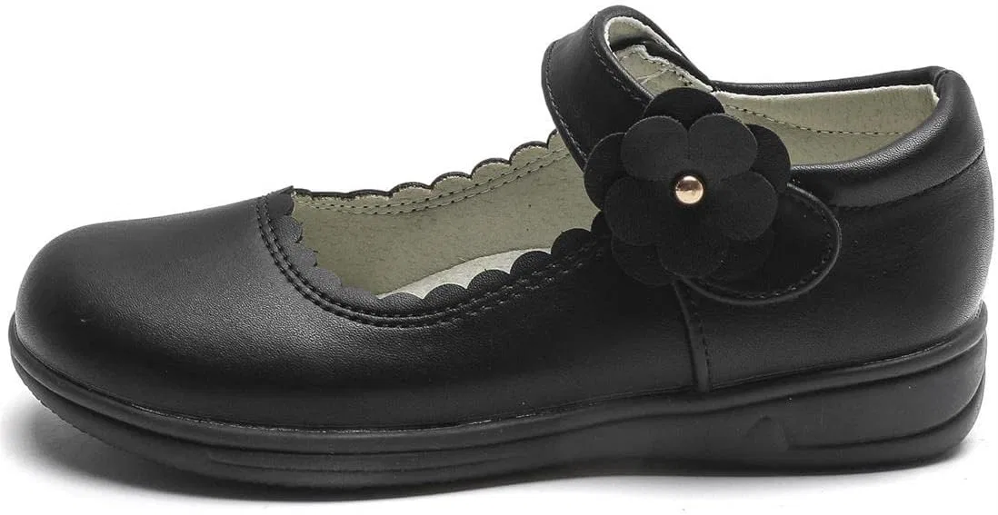 Детские туфли-оксфорды для девочек Princess Mary Jane PPXID, Black — фото 2