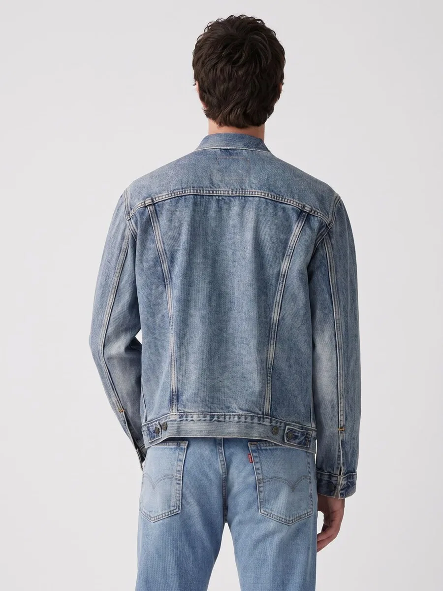 Куртка LEVI'S Between-Season Jacket 'Denim Jeans Blue 72334-0574' в цвете «синий деним» — фото 2