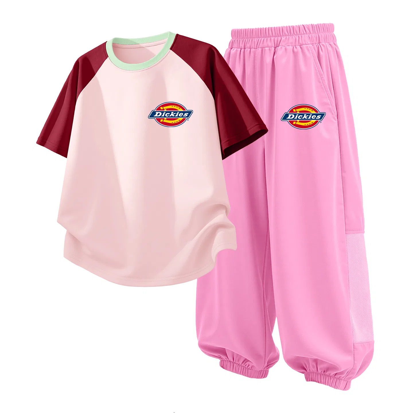 Детский комплект из двух предметов с логотипом S Logo K Red Pink+S Logo K Strawberry Pink, Dickies