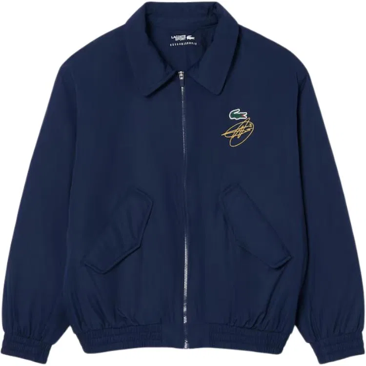 Мужское пуховик с отложным воротником LACOSTE, Dark Gray Blue — фото 3