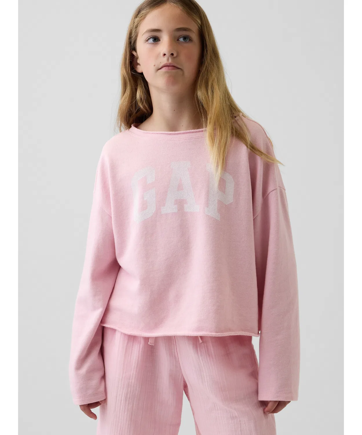 Детский свитшот с длинным рукавомGAP, Pink