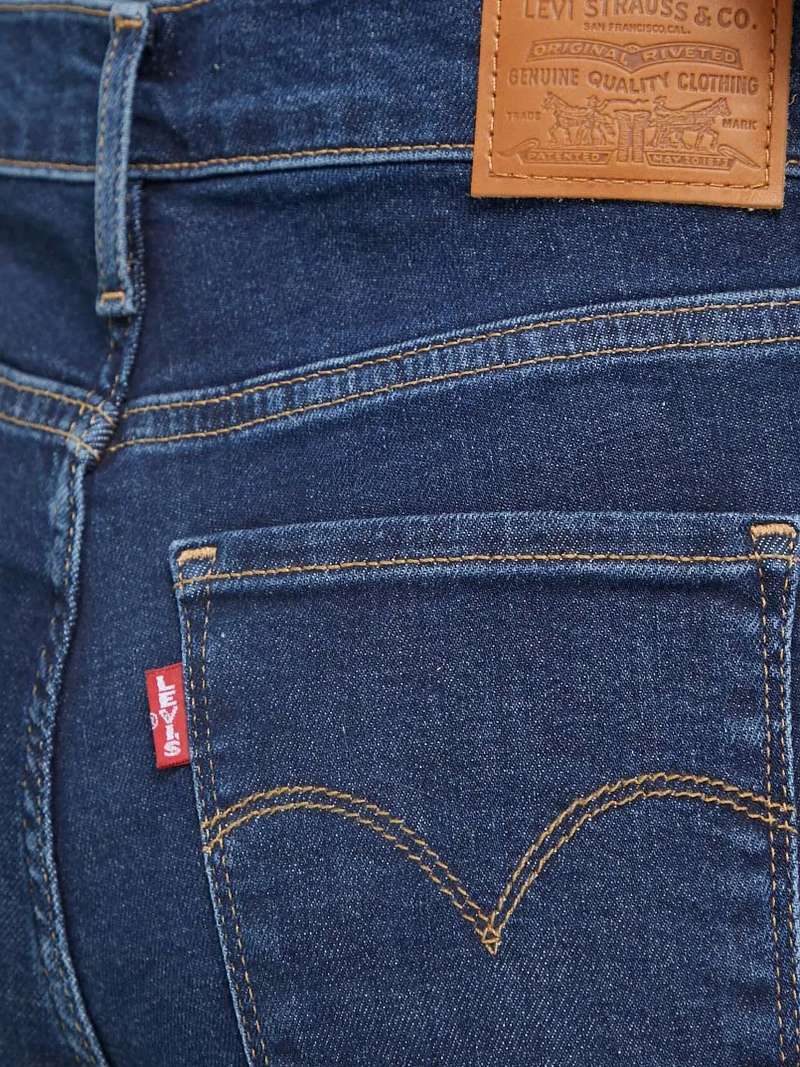 Джинсы скинни с пятью карманами, синие Levi's, синий — фото 2