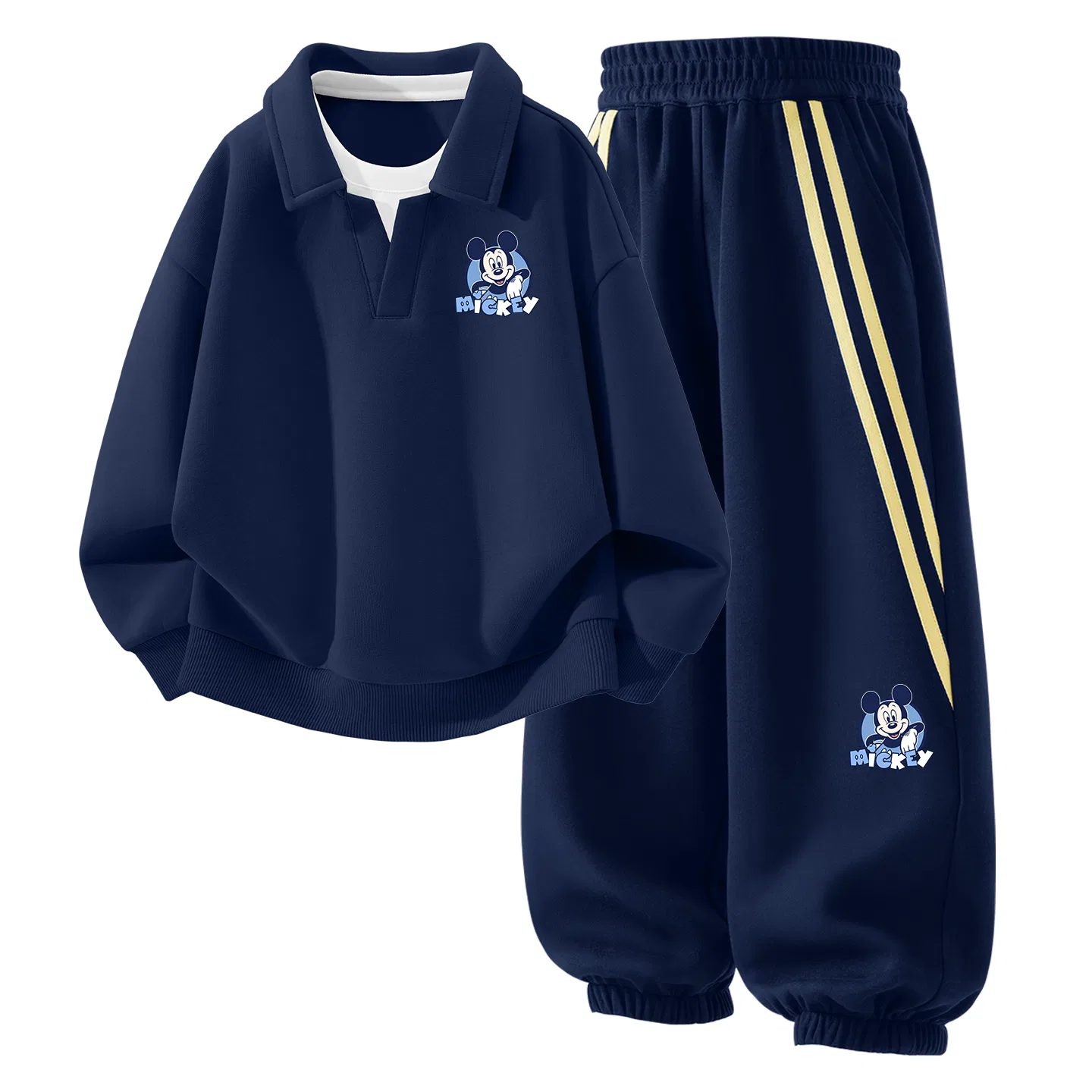 Детский комплект из футболки и шорт с принтом Di Puqiang K, Disney, Navy Blue