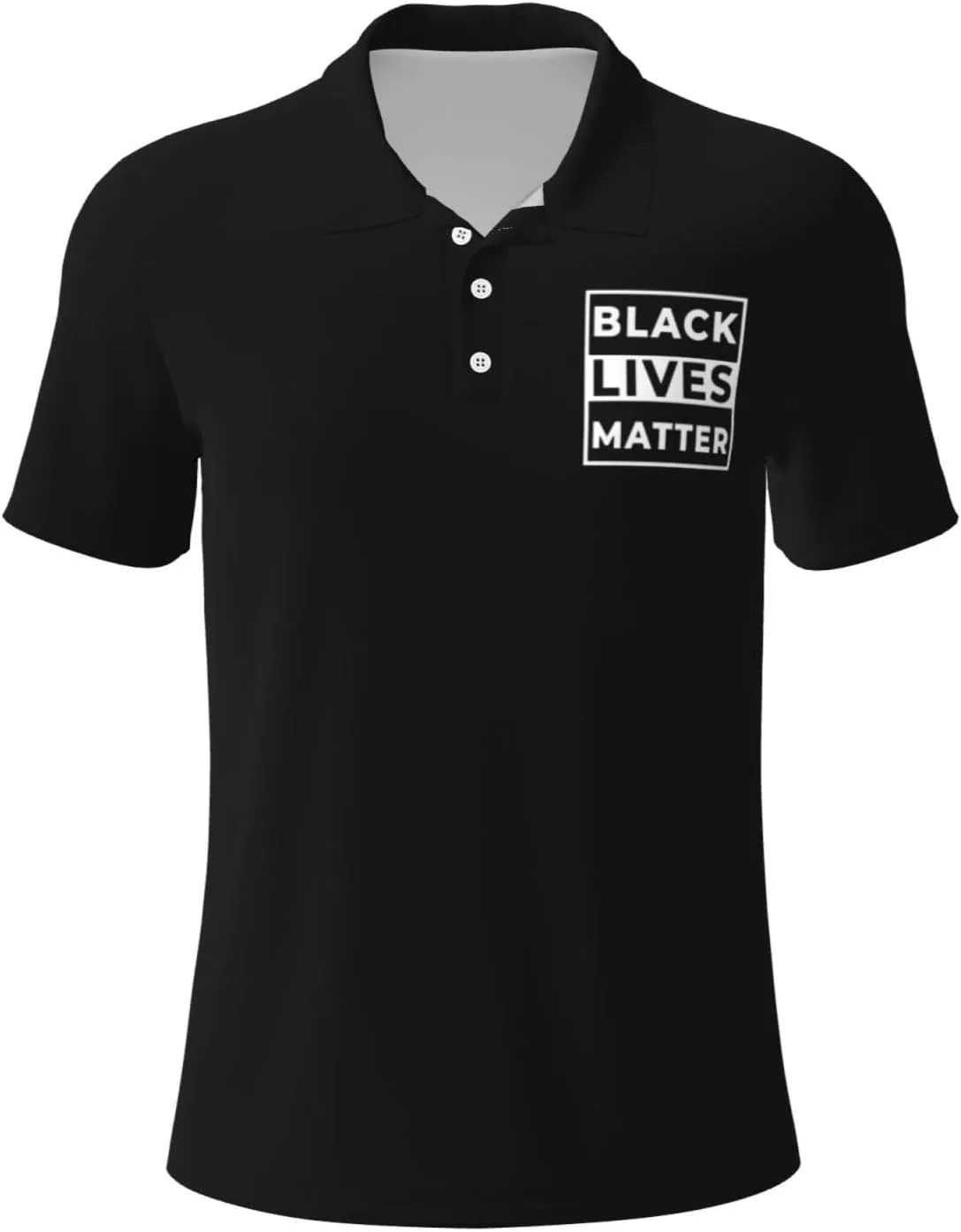 

Футболка-поло Black Lives Matters для мужчин, быстросохнущая BUECDHYEI