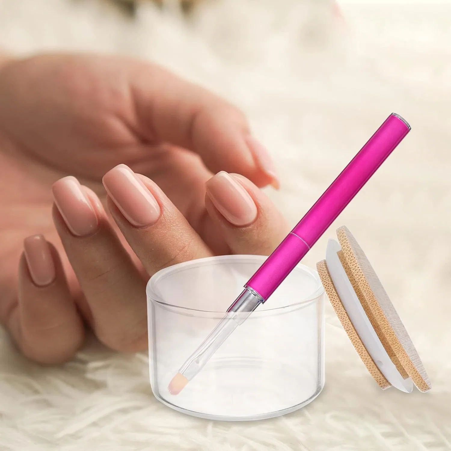 Стеклянная чаша Minkissy с крышкой для акриловых жидкостей Minkissy — фото 3