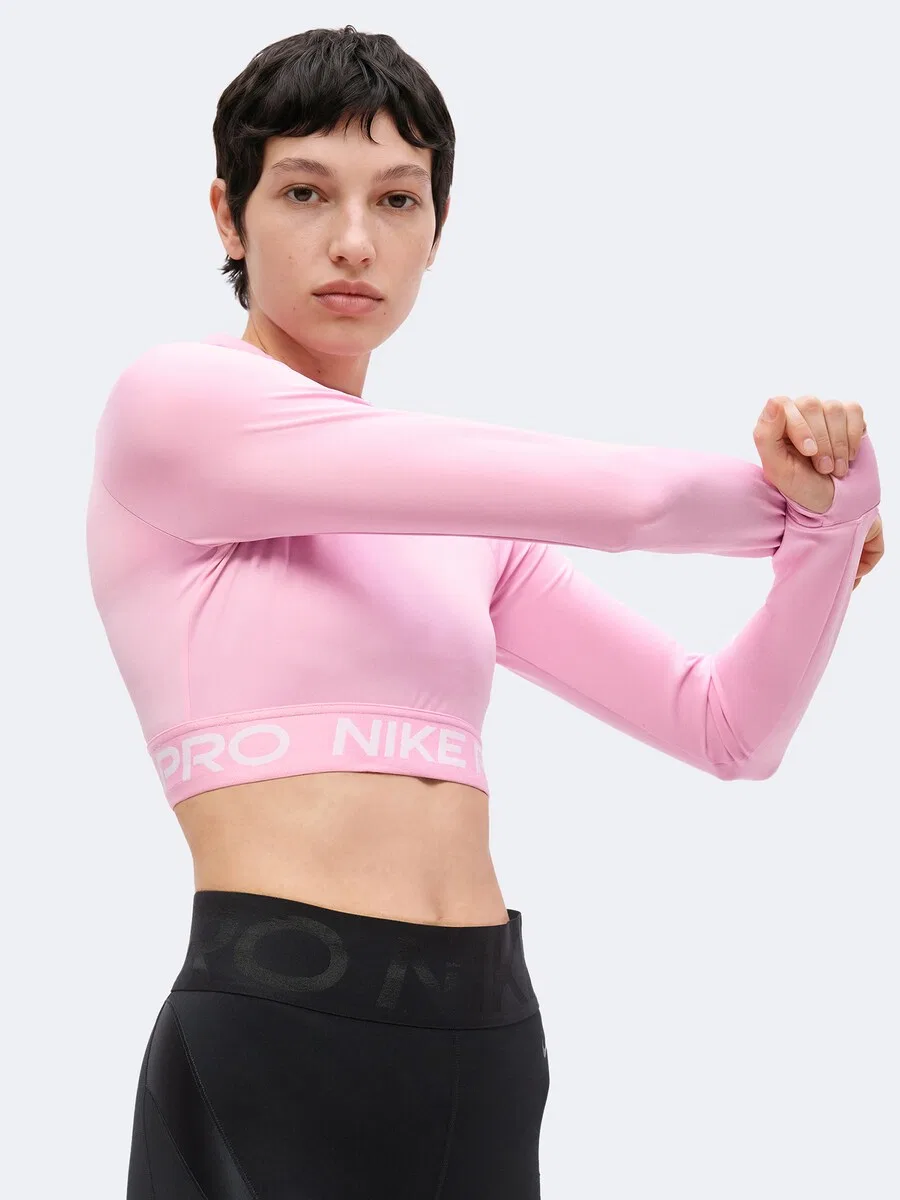 Спортивная футболка NIKE Performance Shirt 'PRO' светло-розового цвета — фото 3