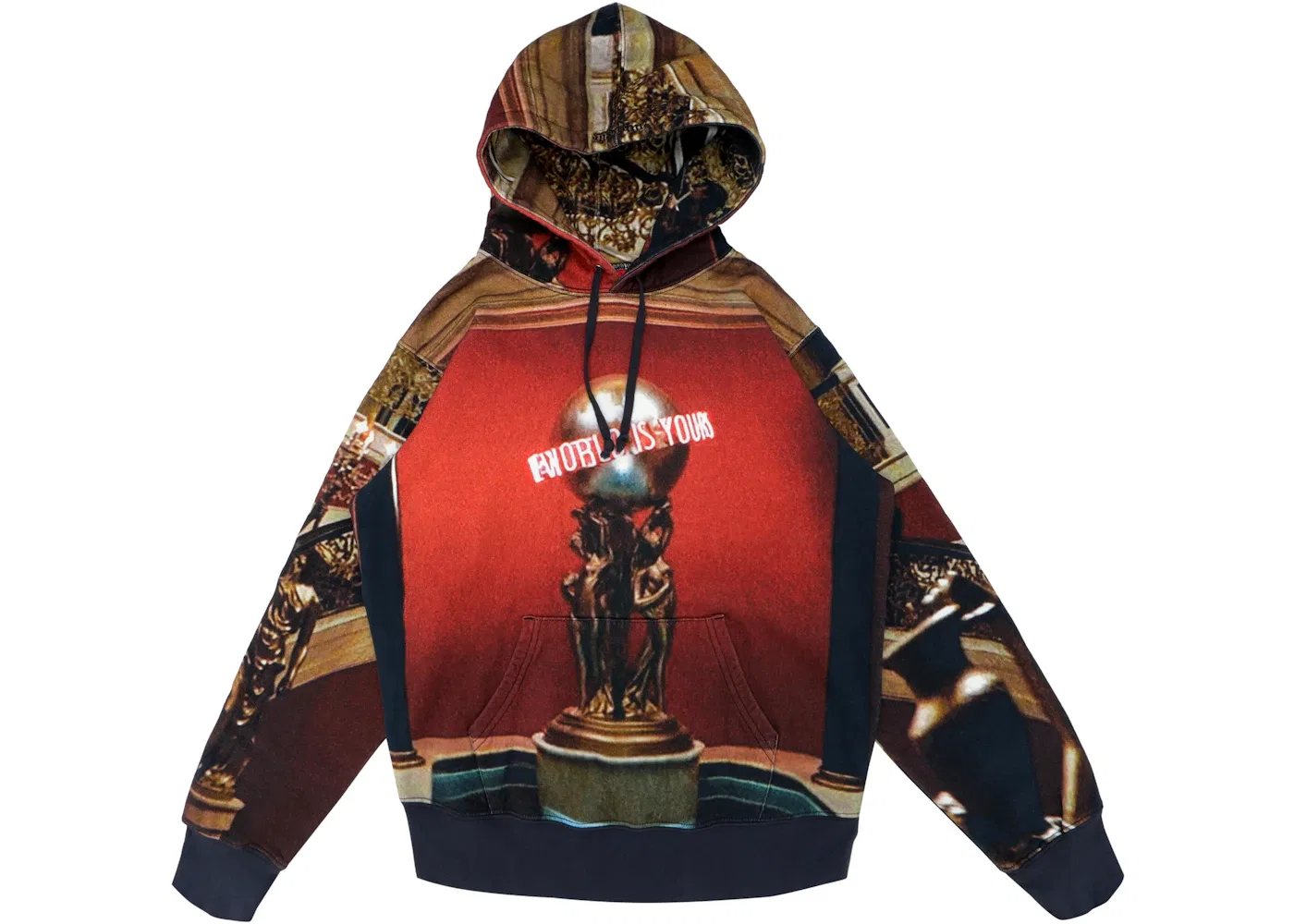 Мужской худи с принтом The World is Yours Supreme, Multicolor