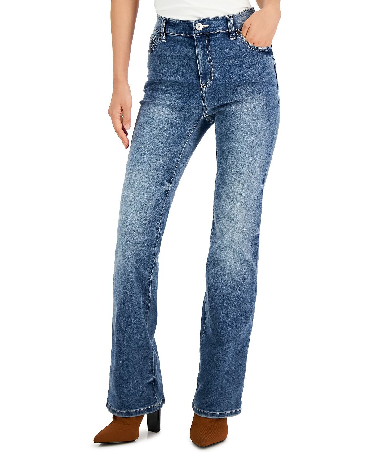 

Джинсы bootcut petite со средней посадкой, созданные для macy's INC International Concepts