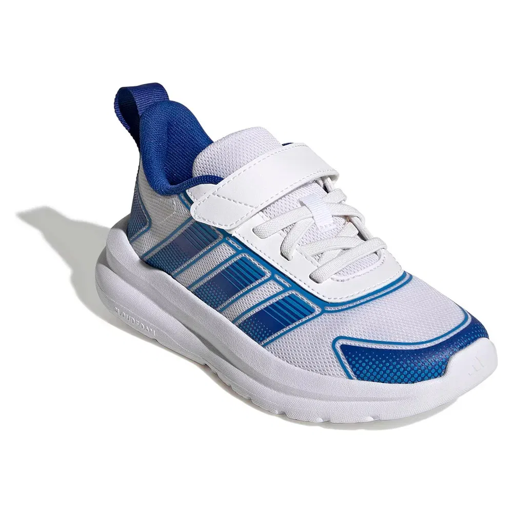 Детские кроссовки для девочек с эластичными шнурками Tensaur Run 4.0 Adidas, White — фото 2